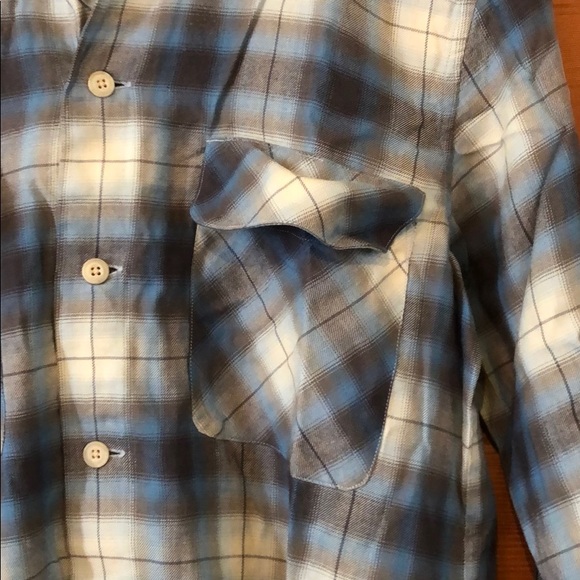 Vintage Ralph Lauren plaid tartan pocket relaxed flannel long sleeve button down - Picture 4 of 9